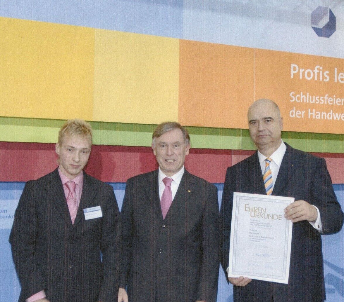 Tobias Rudolph Ausbildungsabschluss 2006